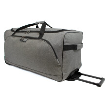 Borderline 30" Large Wheeled Holdall Bag Suitcases with Wheels 96 Litre Luggage Travel Bag Trolley Case Grey