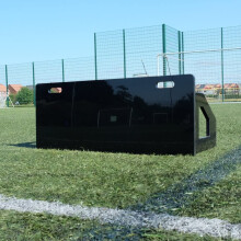 The Soccer Store XL Football Rebound Board (W100cm x H40cm) - Dual Angle Football Rebounder Wall Board. Foldable Football Training Equipment