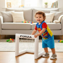 FORZA Toddler Mini Football Goal l 41cm Target Goal - Perfect for 1yr Olds OR Target Goals for Skills Training. UK Made, 2 Min Setup, Unbreakable