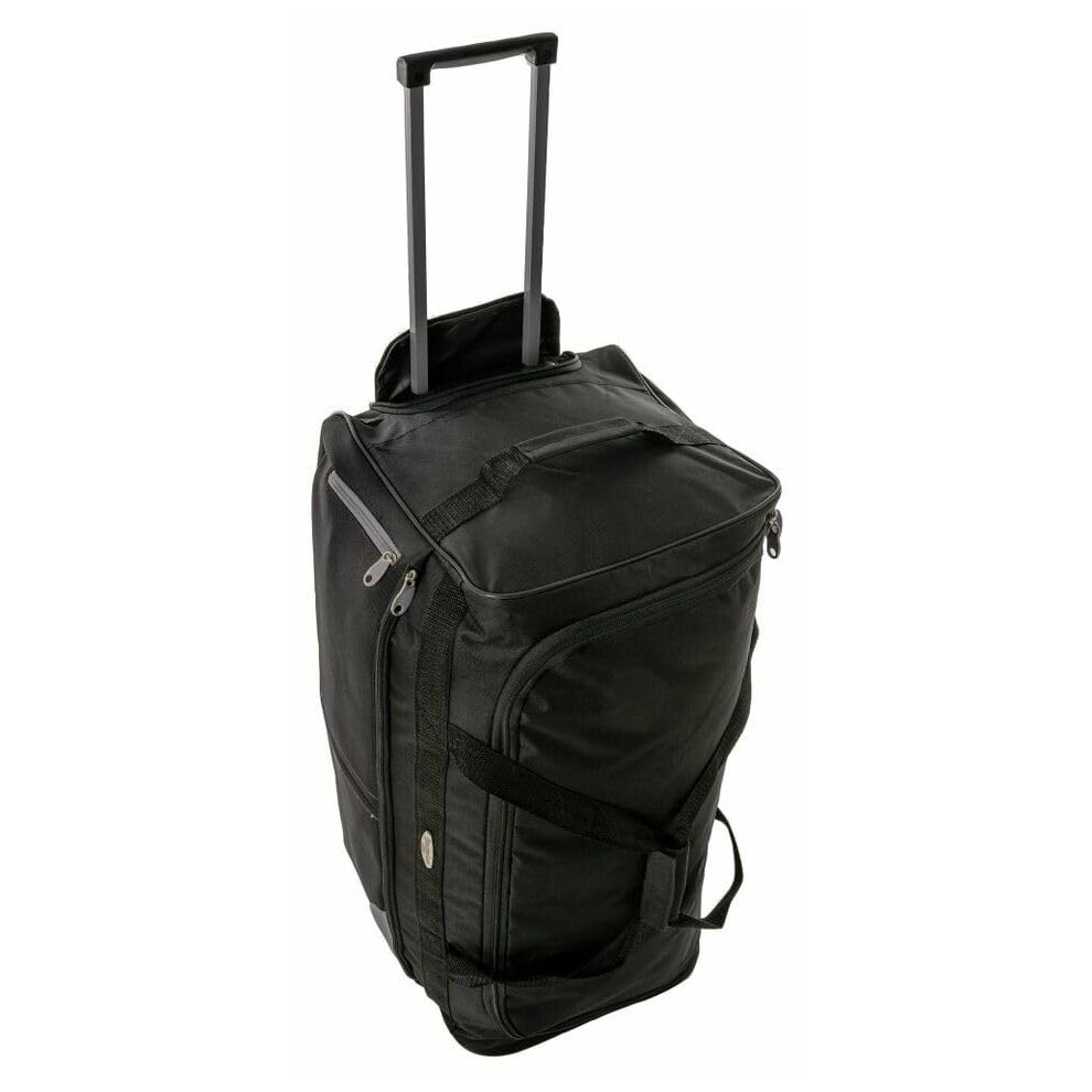 Bordlite Large Travel Luggage Wheeled Bag Trolley Holdall Duffel Gym Sports Suitcase - 27"