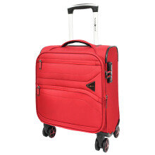 House Of Leather Expandable 8 Wheel Soft Luggage Bag Travel Suitcase TSA Lock Japan Black Yellow Navy Teal (Red)