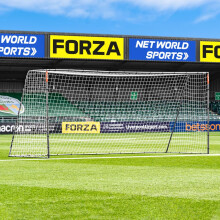FORZA Steel42 Football Goal | Heavy-Duty Galvanised Steel Frame & Weatherproof Net ? Multiple Sizes with Optional Rebounder Kit (Goal Only, 16ft x