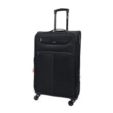 Lightweight Black Medium Check in Suitcase 65x 44 x 25 cm Lightweight Soft Shell Luggage