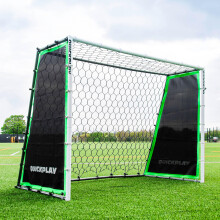 QUICKPLAY Tekkers GS Trainer 3-in-1: Rebounder and 7x5' Goal for Powerful Practice. Large, Ultra-Responsive Rebound Net for High Passing, Low Passing