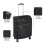 Linea Florence Luggage Soft Suitcase Black 18in/45cm 5