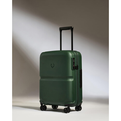 ANTLER - Single Stripe Hard Shell Suitcase Set - Cabin, Medium & Large, Durable & Lightweight, 4 Spinner Wheels - Adjustable Handle, TSA Lock, Green 1