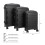 Linea Turin Hard Suitcase Black 26in/65cm 3