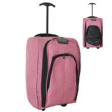 Bordlite Ryanair Cabin Bag 40x25x20cm with Wheels ? Underseat Rolling Trolley Suitcase ? Airline Approved Lightweight Hand Luggage for Travel ? Fits