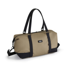 Rock Harper Holdall Underseat Travel Bag in Beige - Ryaniair Carry-On Compliant, Padded Shoulder Strap & Lockable Zips - Suitable for Gym, Office and