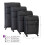 Linea Sorento Fabric Soft Shell Suitcase Black 30in/77cm 5