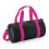 BagBase BagBase BG140s Mini Barrel Bag - Black/Fuschia 1