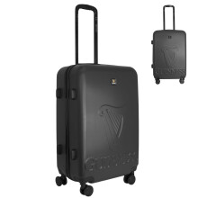 Guinness? 24" PP Check-in Suitcase ? Lightweight Polypropylene Hard Shell Luggage with 360? Spinner Wheels, Telescopic Handle & Built-in Combination