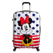 American Tourister Disney Legends - Spinner M, Kids luggage, 65 cm, 62.5 L, Multicolour (Minnie Blue Dots)
