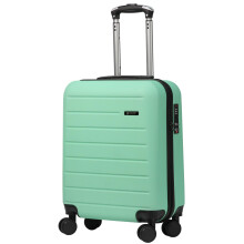 Rocklands? Lightweight 4 Wheel Hard Shell Luggage Suitcase Ryanair Cabin Travel Bag 55x40x20cm - ABS822 (Apple Green)
