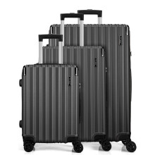 FLIEE Suitcase Set |4 Silent Dual Spinner Wheels |Lightweight Hard Shell Suitcases | TSA 3 Digit Combination Lock | Aluminium Telescopic Handle | 3