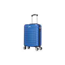 20" Carry on Cabin Suitcase Super Lightweight 4 Wheel Dual Spinner ABS Hard Shell Luggage with Built in 3-Digit Combination Lock for EasyJet Ryanair