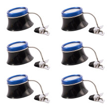 6pièces 5X Clip- Eye Loupe Loupe de Loupe Loupe Lentille pour les Travaux de Réparation