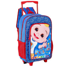 TDL CoComelon Kids Travel Trolley Cabin Bag with Wheels and Pull up Handle