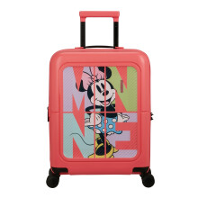American Tourister Dashpop Disney - Spinner S, Expandable Cabin Luggage, 55 cm, 41/47 L, Multicolour (Minnie Pop Letters)