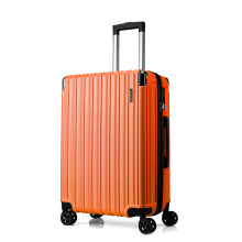 FLIEE Medium Suitcase Hard Shell | Lightweight Suitcase | Aluminum Telescopic Handle | TSA 3 Digit Combination Lock | 4 Dual Spinner Wheels. (Orange,