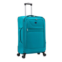 Aerostar Large 29? Lightweight Softshell Expandable Suitcase, Integrated Combination Lock, 4 Wheels Check in Luggage for 23kg (Teal, 112 litres)