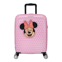 American Tourister Funlight Disney Spinner S, Hand Luggage, 55 cm, 36 L, Multicoloured (Minnie Lenticular Pink), Minnie Lenticular Pink, S, Disney