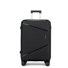 Fly Kite Luggage 20 Inch Cabin Suitcase 100% Polypropylene, Hard Shell with Aluminium Trolley Handle, Real TSA Secure Lock 3 Digit 360? Smooth