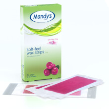 Mandy?s Soft Feel Wax Strips for Legs & Body ? Hair Removal Waxing Strips ? 6 Double Sided Fabric Strips