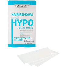 Velvetic Hypoallergenic cold wax strips set for the body, face, genital, bikini area, 48 pieces.