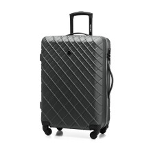 WITTCHEN Travel Suitcase Carry-On Cabin Luggage Hardshell Made of ABS with 4 Spinner Wheels Combination Lock Telescopic Handle Classic Line Size