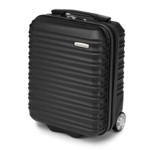 WITTCHEN Travel Suitcase Carry-On Cabin Luggage Hardshell Made of ABS with 4 Spinner Wheels Combination Lock Telescopic Handle Groove Line Size Small