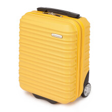 WITTCHEN Travel Suitcase Carry-On Cabin Luggage Hardshell Made of ABS with 4 Spinner Wheels Combination Lock Telescopic Handle Groove Line Size Small