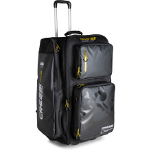 Cressi Moby 7 Trolley Bag Black/Yellow 115 L - Robust and Spacious Trolley Bag Ideal for Sporting Activities and Travel, Black/Yellow, 115 L, Unisex