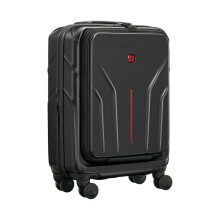 WENGER Amplix Hardside Expandable 55cm Cabin Luggage Trolley Black- 653323