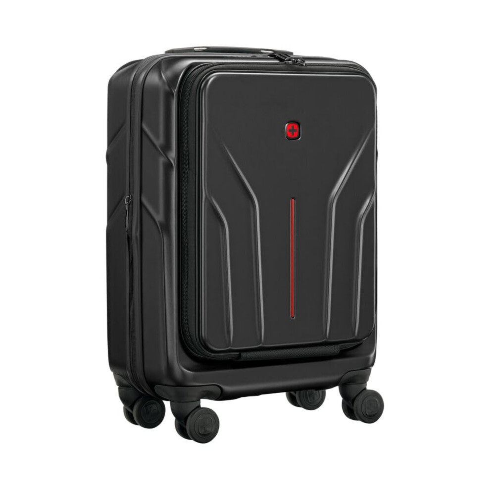 Wenger Amplix Hardside Expandable 55Cm Cabin Luggage Trolley Black- 653323