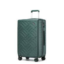 Supercase Medium Size Suitcase with 4 Wheels Lightweight PC+ABS Hard Shell Suitcase Check in Hold Luggage with Wheels, Lock(24", Green)