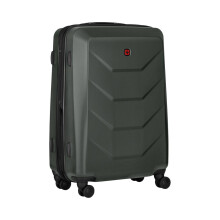 WENGER Prymo 653636 Medium Hard Case with 4 Wheels, Trolley, Medium, 59 (67) L, Security Lock, Women Men, Travel Holiday, Anthracite