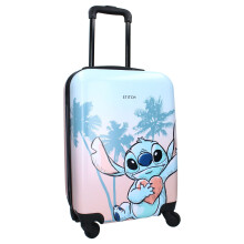 Vadobag STITCH ? Hard ABS Suitcase for Children ? 4 Wheels ? Extendable Handle ? 46 x 33 x 21 cm ? Capacity 31 Litres ? Pink and Blue, pink, Valigia