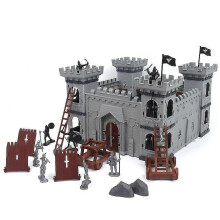 (As show, One size) Toy Pirates of the Caribbean model set Soldier Ancient Soldier Man Pirate Ship Castle military scene