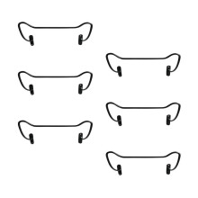 6pcs Wall Mounted Iron Wine Rack Set, SpaceSaving Bottle Holders for Kitchen, Bar, or Cellar
