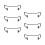 6pcs Wall Mounted Iron Wine Rack Set, SpaceSaving Bottle Holders for Kitchen, Bar, or Cellar 1