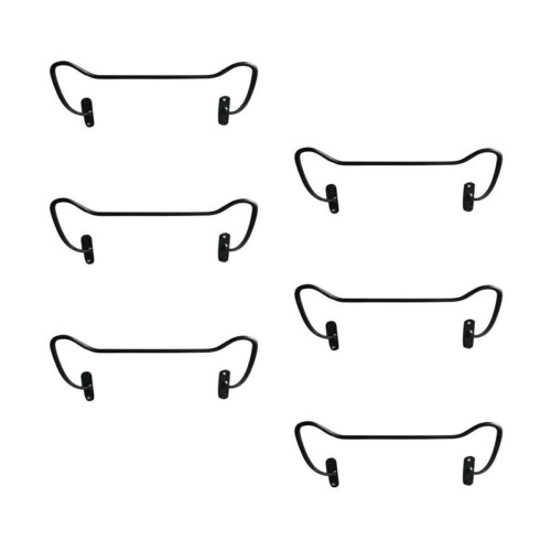 6pcs Wall Mounted Iron Wine Rack Set, SpaceSaving Bottle Holders for Kitchen, Bar, or Cellar