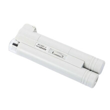 Pocket Microscope 150X Portable Magnifier Without Scale Reading Scale Foldable Magnifying Loupe with LED Illuminate
