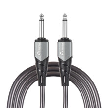 1/4 Inch Guitar Cable 10ft - 6.35mm, Dark Grey