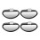 4 x Dead Angles Mirrors Adjustable Wide Angle for Car Van Towing 1