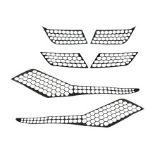 für 3008 3008Gt 2017 2018 2019 Auto RüCklicht Lampenabdeckung Honeycomb Aufkleber Protector RüCklicht Dekoration Aufkleber