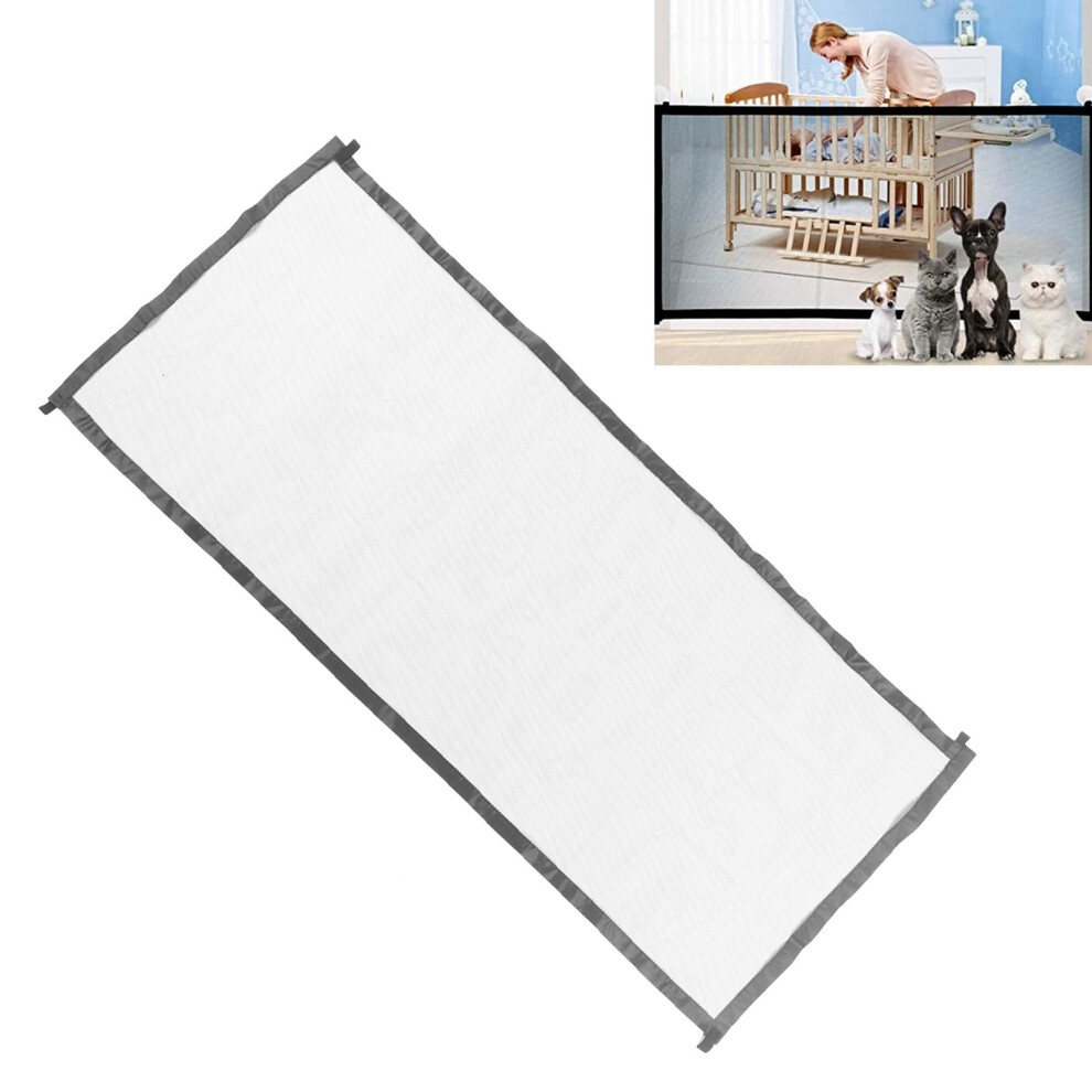 Foldable Nylon Mesh Dog Gate, Baby Enclosure for Doorways & Stairs