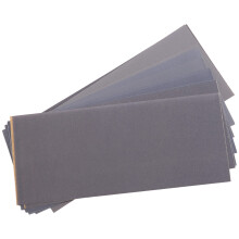 Abrasive Dry Wet Waterproof Sandpaper Sheets Assorted Grit of 400/ 600/ 800/ 1000/ 1200/ 1500 for Furniture, Hobbies and Home Improvement (12 Sheets)