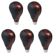 5X Red Leather Automatic Transmission Gear Shift Knob for ES is RX GS Gear High Quality
