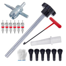 Quick Change Tire Valve Tool Kit, Tire Valve Stem Core Quick Change Tool Kit, Replace Car, ATV, Truck, Motorcycle, Etc,A